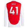 Nogometni Dres Arsenal Rice 41 Domaći 2024-25 Dugim Rukavima